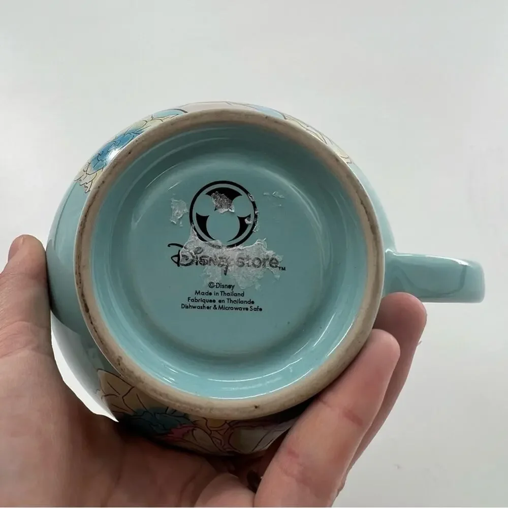 Disney Store Cinderella Princess Character Soup Mug Cup Blue